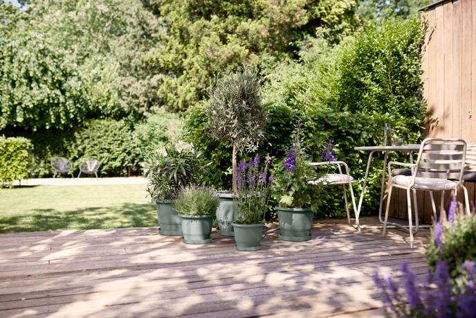 loft urban untersetzer rund 21cm Thymian grün